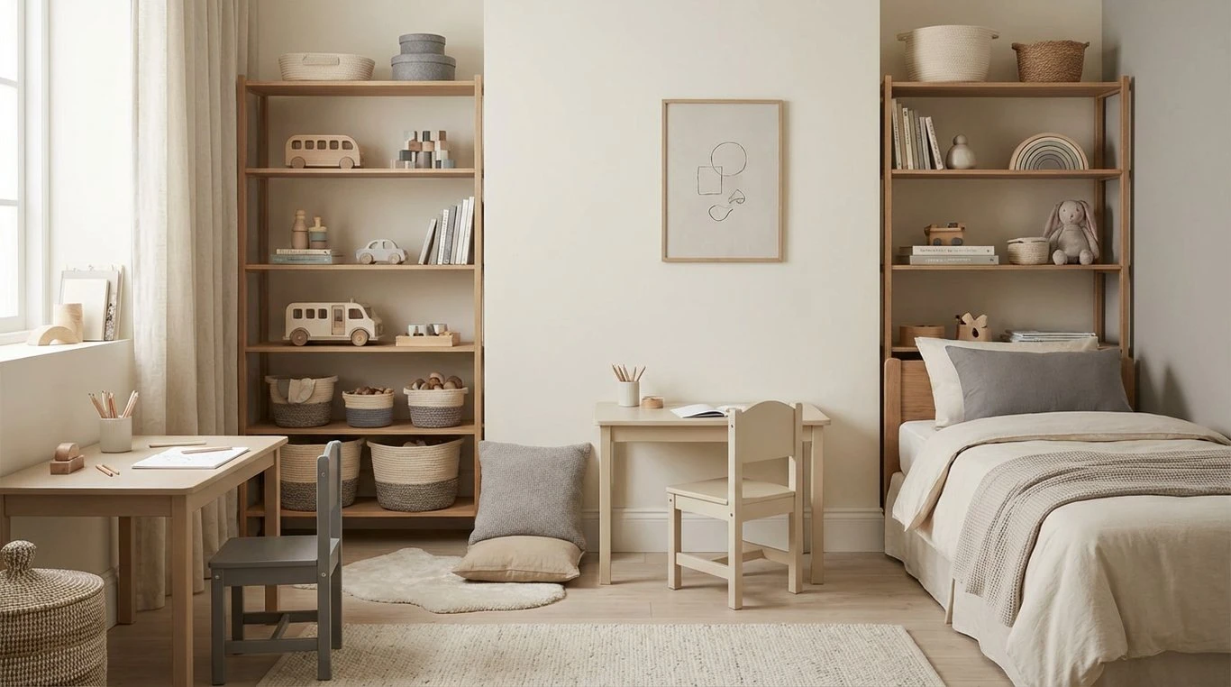 Chambre d'enfant minimaliste