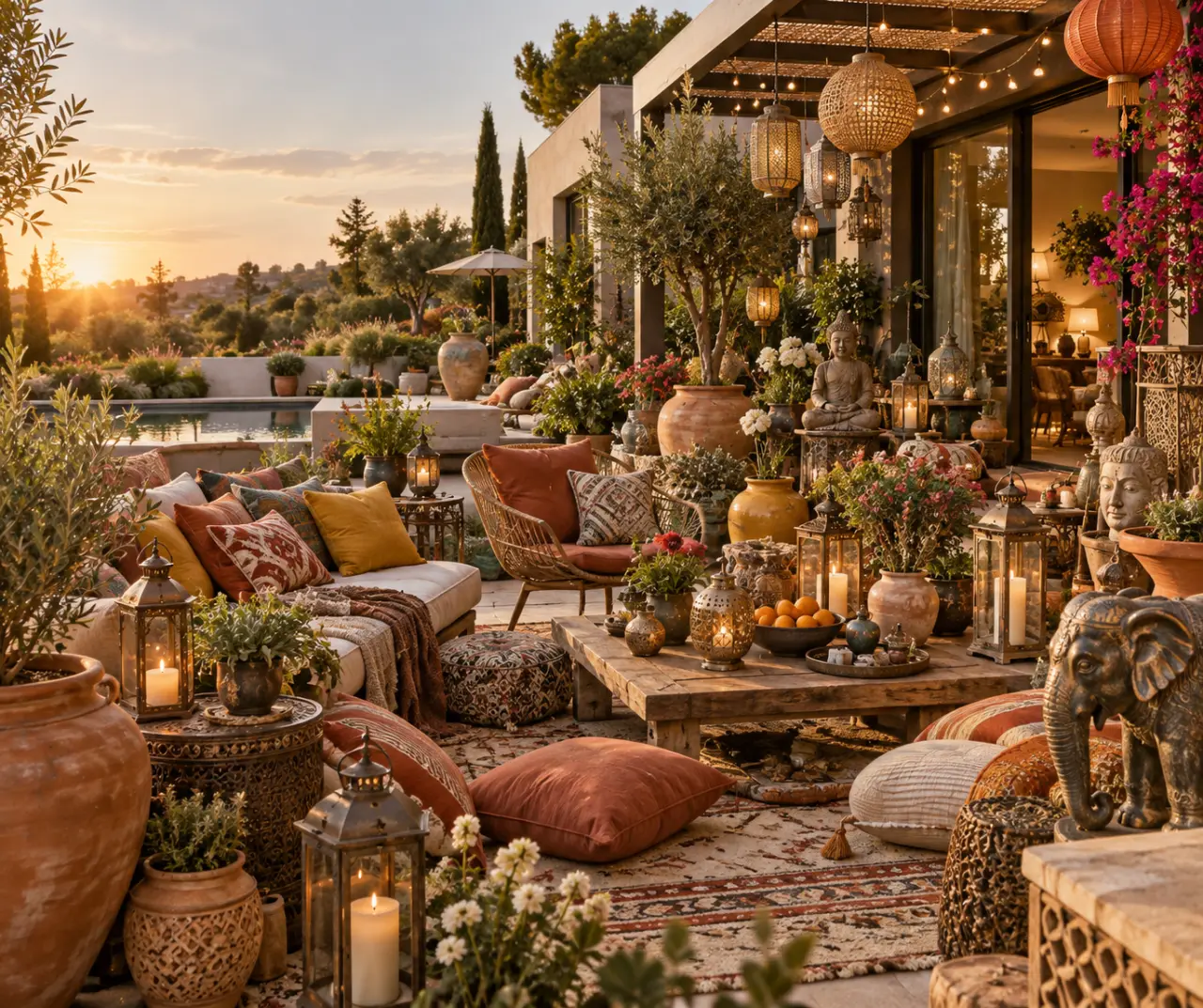 Décoration jardin moderne : les mélanges d’objets qui surchargent l’espace